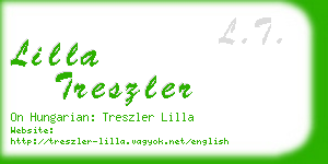 lilla treszler business card